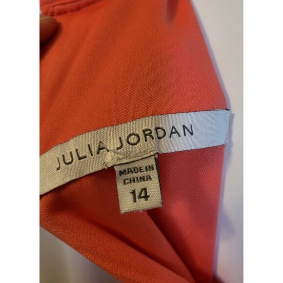 JULIA JORDAN Pencil Cut Dress Halter Style Top, Pink, Size 14, Lined, NWOT - Picture 7 of 7